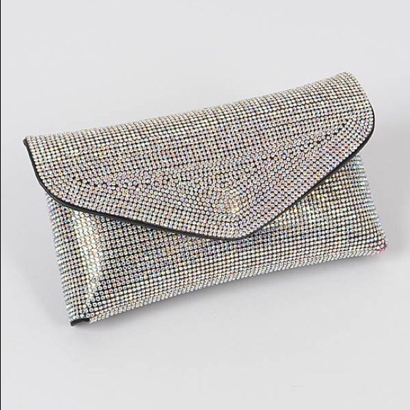 Bling Crystal Bling Studded Clutch Belt Bag - Picture 5 of 6